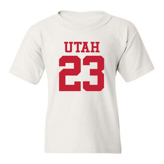 Utah - NCAA Football : Faybian Marks - Youth T-Shirt Replica Shersey