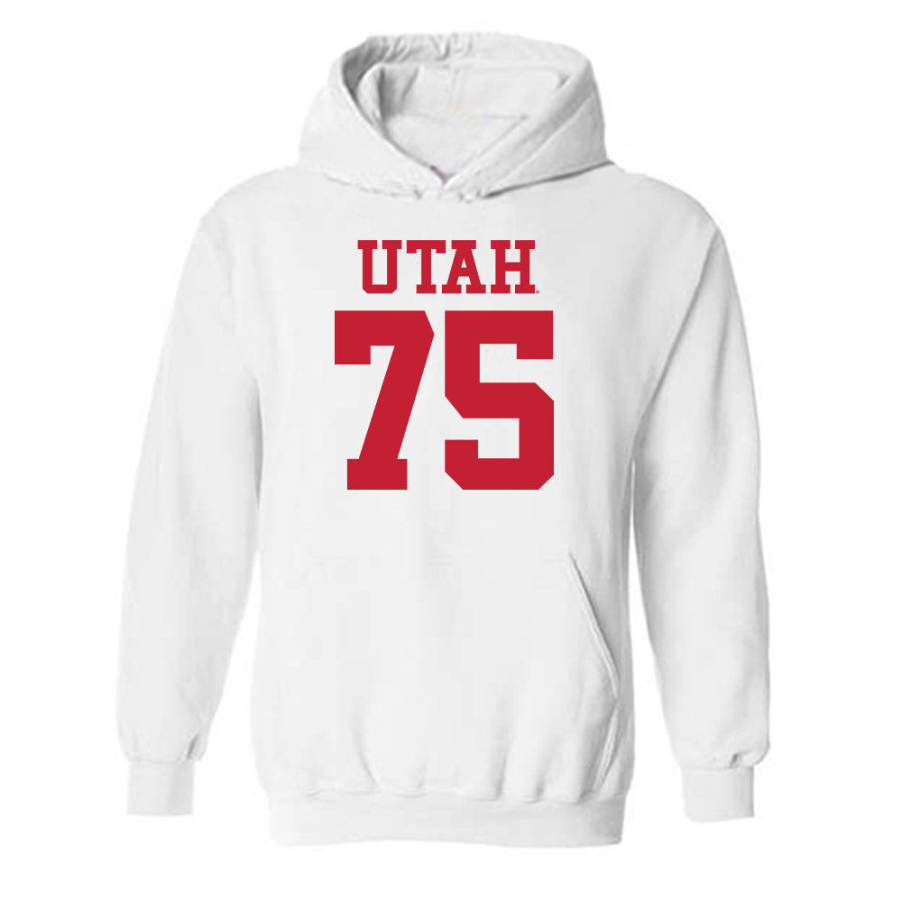 Utah - NCAA Football : Roger Alderman - Hooded Sweatshirt Replica Shersey