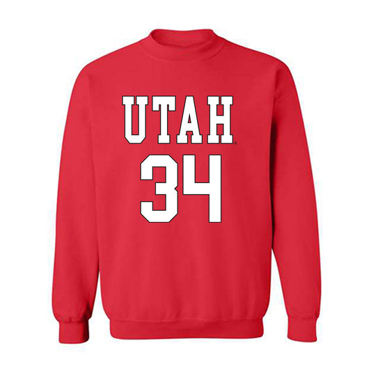 Utah - NCAA Women's Basketball : Dasia Young - Crewneck Sweatshirt Replica Shersey