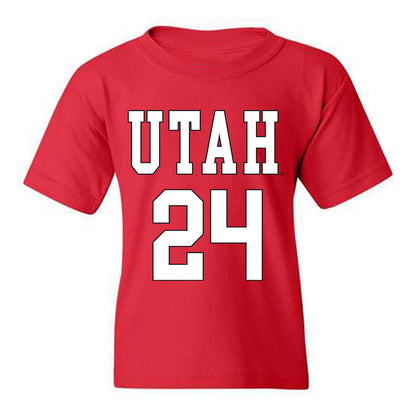 Utah - NCAA Women's Basketball : Kennady McQueen - Youth T-Shirt Replica Shersey