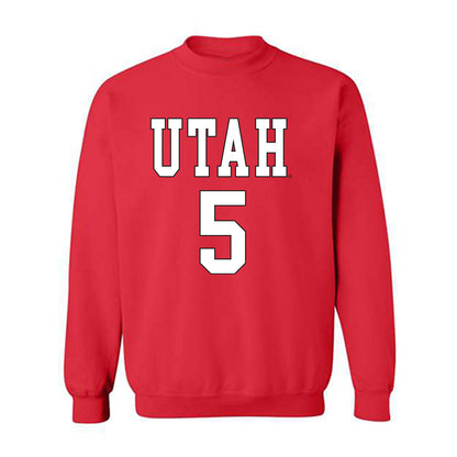 Utah - NCAA Women's Basketball : Gianna Kneepkens - Crewneck Sweatshirt Replica Shersey