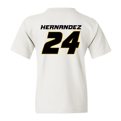 Missouri - NCAA Baseball : Jedier Hernandez - Youth T-Shirt Replica Shersey