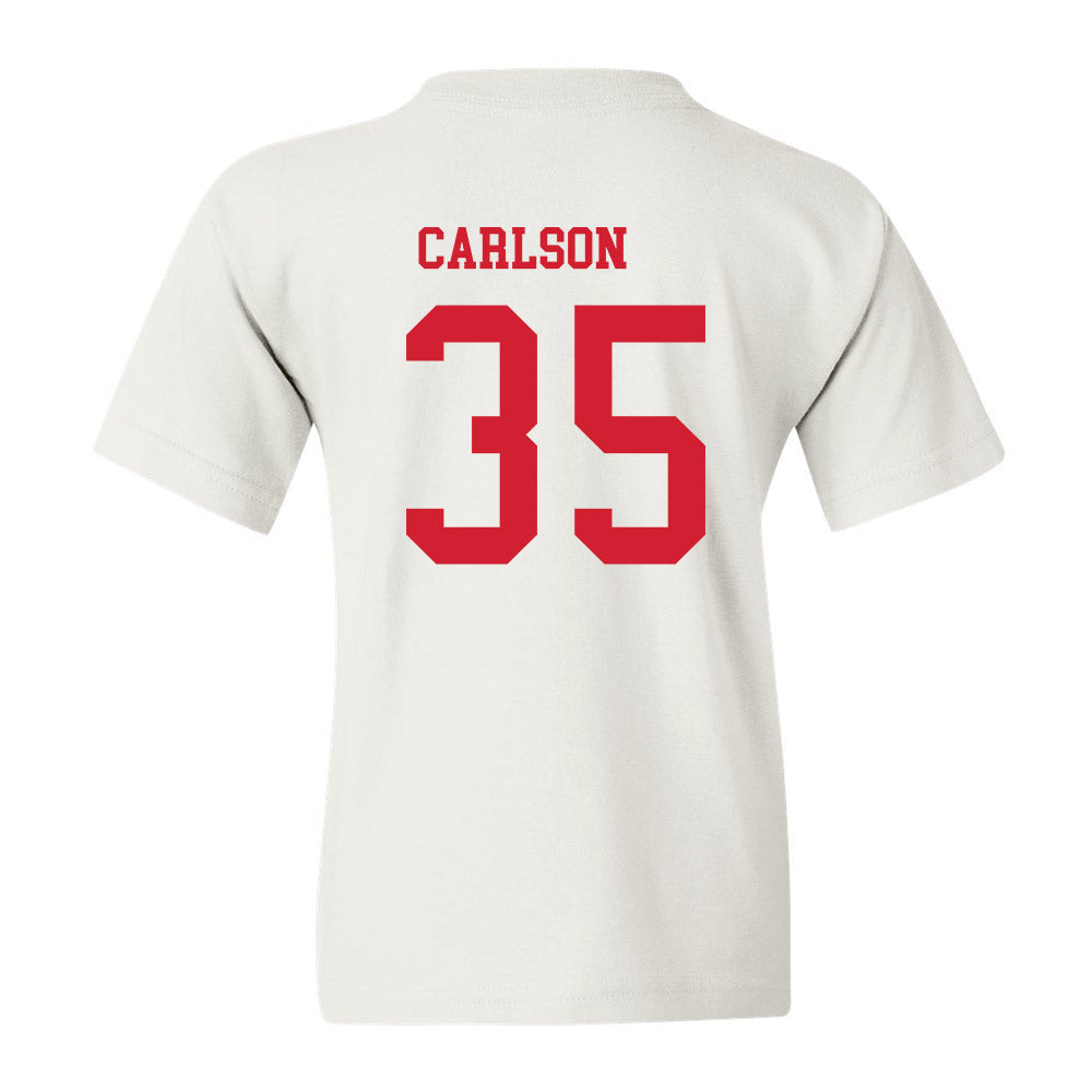 Utah - NCAA Men's Basketball : Branden Carlson - Youth T-Shirt Replica Shersey