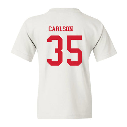 Utah - NCAA Men's Basketball : Branden Carlson - Youth T-Shirt Replica Shersey