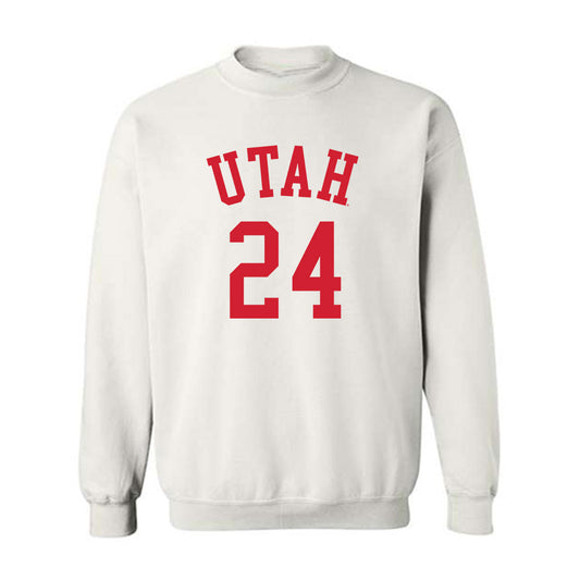 Utah - NCAA Women's Basketball : Kennady McQueen - Crewneck Sweatshirt Replica Shersey