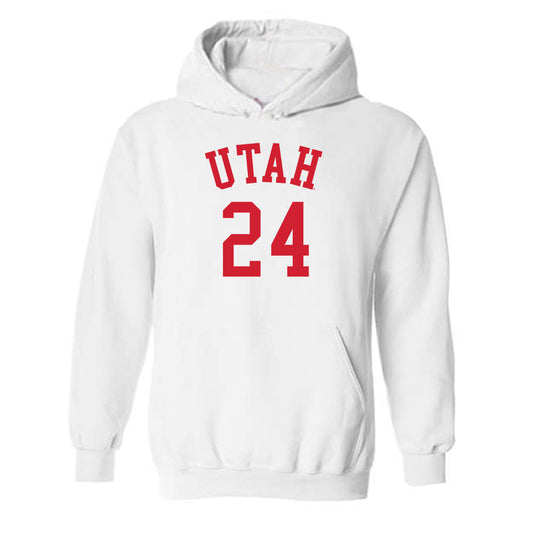 Utah - NCAA Women's Basketball : Kennady McQueen - Hooded Sweatshirt Replica Shersey