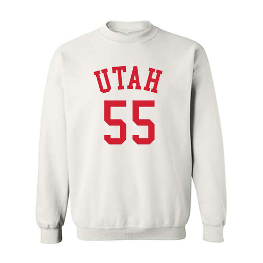 Utah - NCAA Men's Basketball : Gabe Madsen - Crewneck Sweatshirt Replica Shersey
