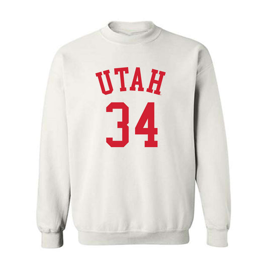 Utah - NCAA Women's Basketball : Dasia Young - Crewneck Sweatshirt Replica Shersey
