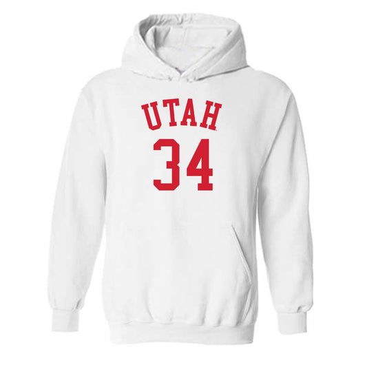 Utah - NCAA Women's Basketball : Dasia Young - Hooded Sweatshirt Replica Shersey