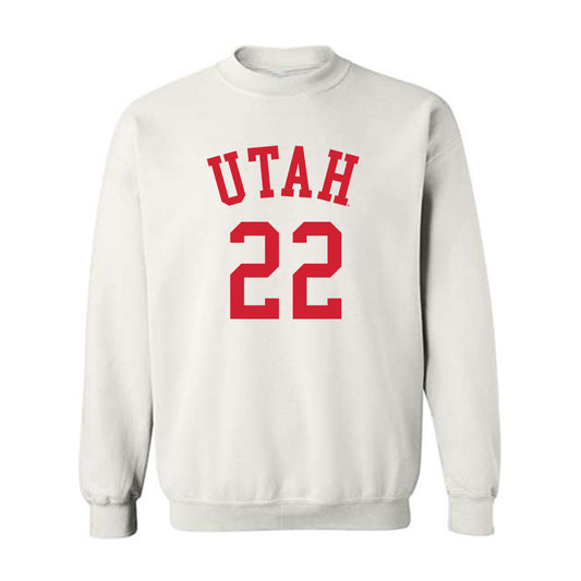 Utah - NCAA Women's Basketball : Jenna Johnson - Crewneck Sweatshirt Replica Shersey