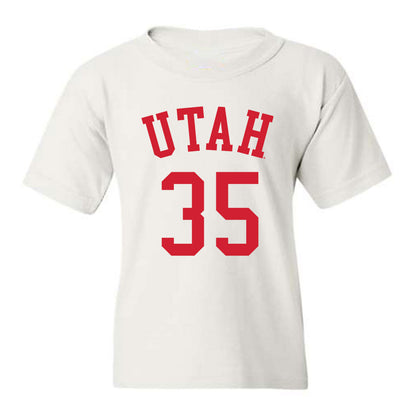 Utah - NCAA Men's Basketball : Branden Carlson - Youth T-Shirt Replica Shersey