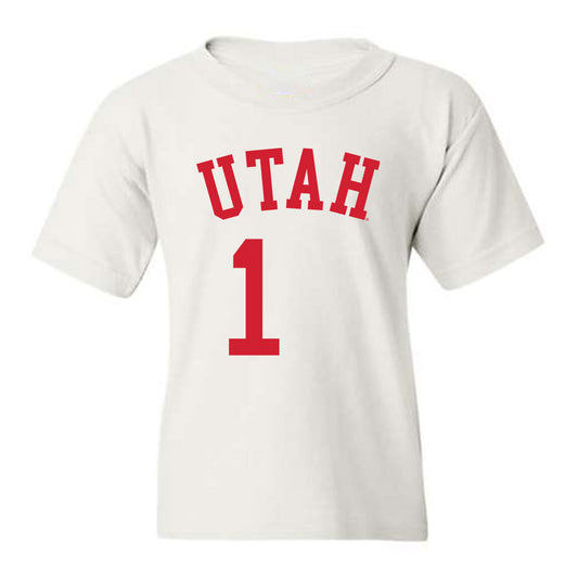 Utah - NCAA Men's Basketball : Ben Carlson - Youth T-Shirt Replica Shersey