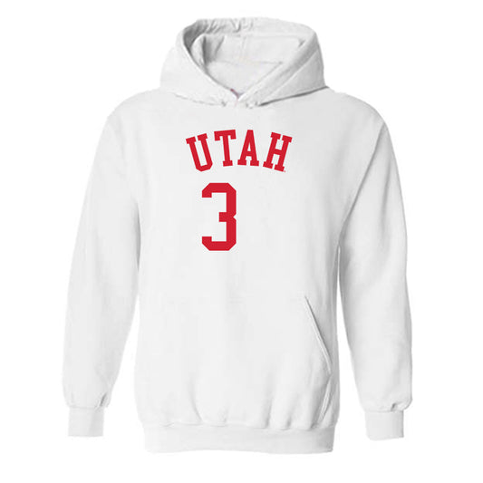 Utah - NCAA Women's Basketball : Lani White - Hooded Sweatshirt Replica Shersey