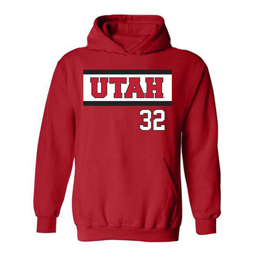 Utah - NCAA Softball : Kendall Lundberg - Hooded Sweatshirt Replica Shersey