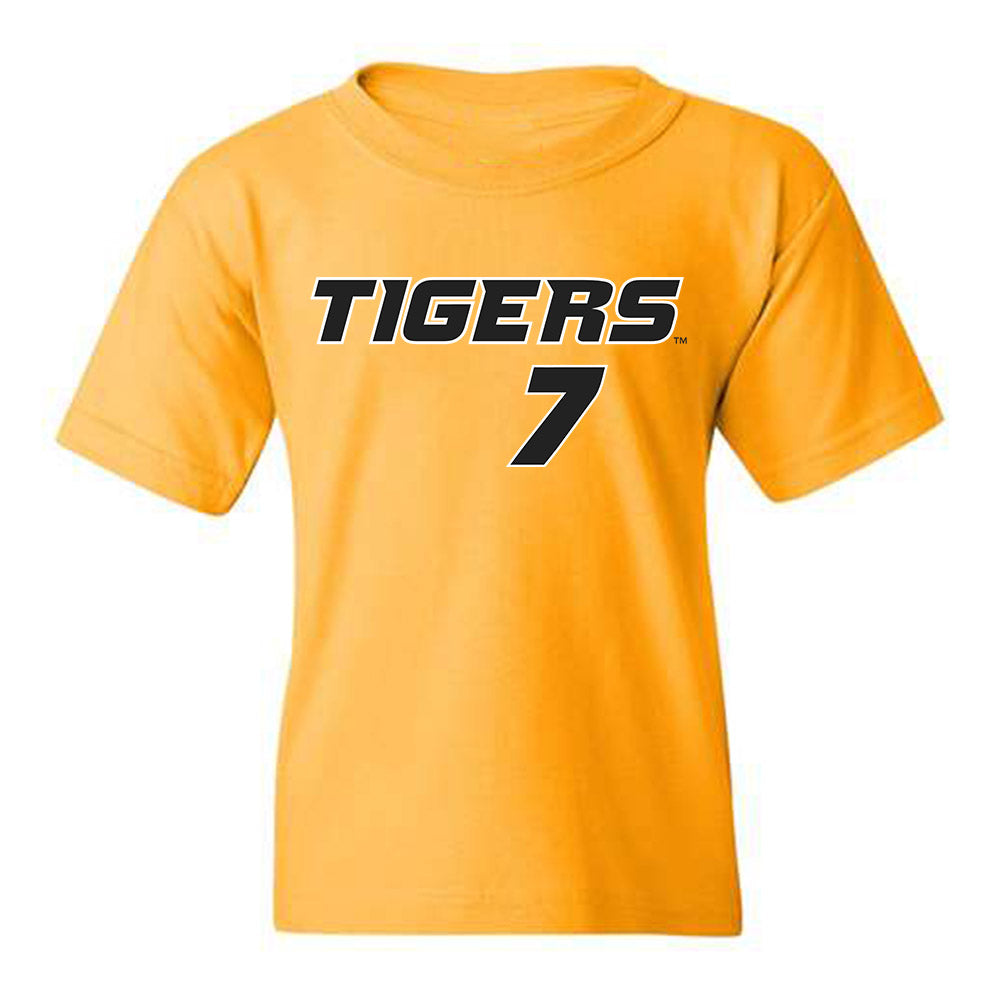 Missouri - NCAA Softball : Stefania Abruscato - Youth T-Shirt Replica Shersey