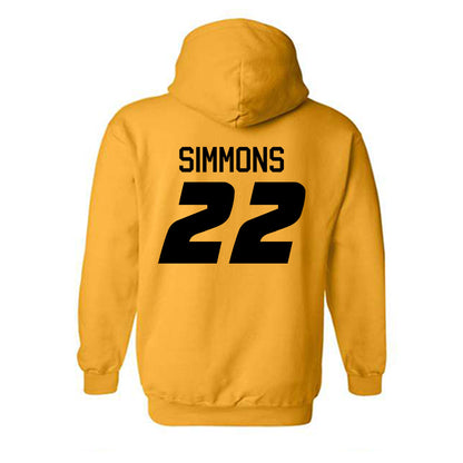 Missouri - NCAA Women's Soccer : Kylee Simmons - Gold Replica Shersey Hooded Sweatshirt