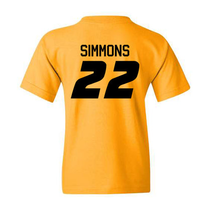 Missouri - NCAA Women's Soccer : Kylee Simmons - Gold Replica Shersey Youth T-Shirt