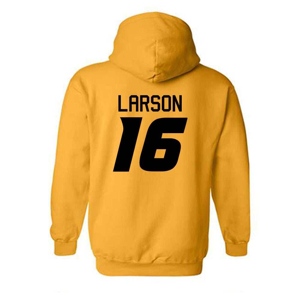 Missouri - NCAA Women's Soccer : Jessica Larson - Gold Replica Shersey Hooded Sweatshirt