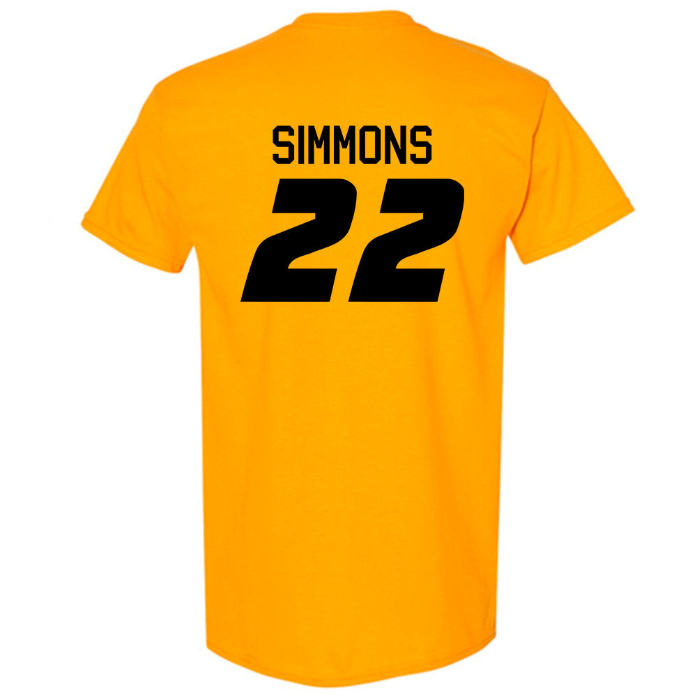 Missouri - NCAA Women's Soccer : Kylee Simmons - Gold Replica Shersey Short Sleeve T-Shirt