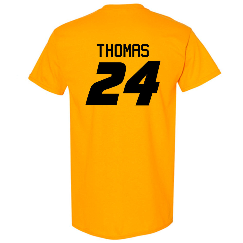 Missouri - NCAA Women's Soccer : Scarlett Thomas - Gold Replica Shersey Short Sleeve T-Shirt