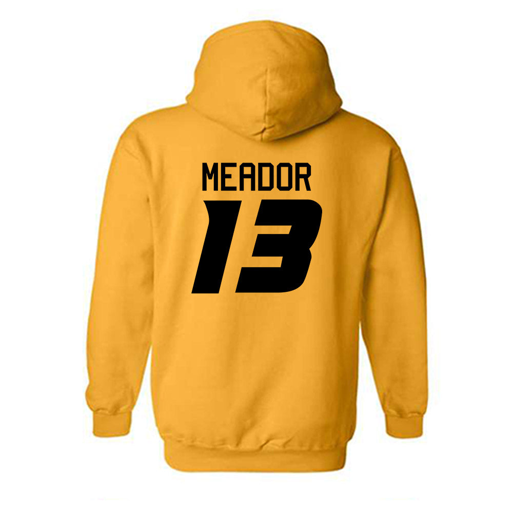 Missouri - NCAA Women's Soccer : Morgan Meador - Gold Replica Shersey Hooded Sweatshirt