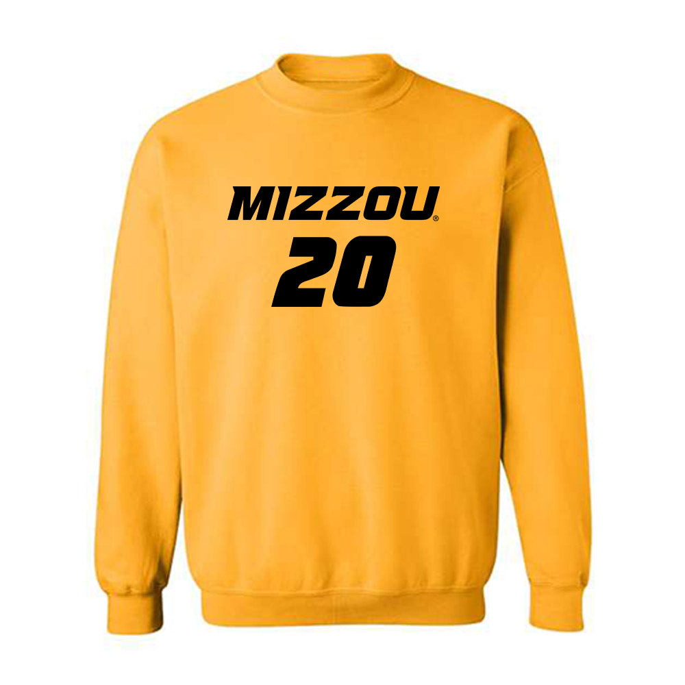 Missouri - NCAA Women's Soccer : Jenna Bartels - Gold Replica Shersey Sweatshirt