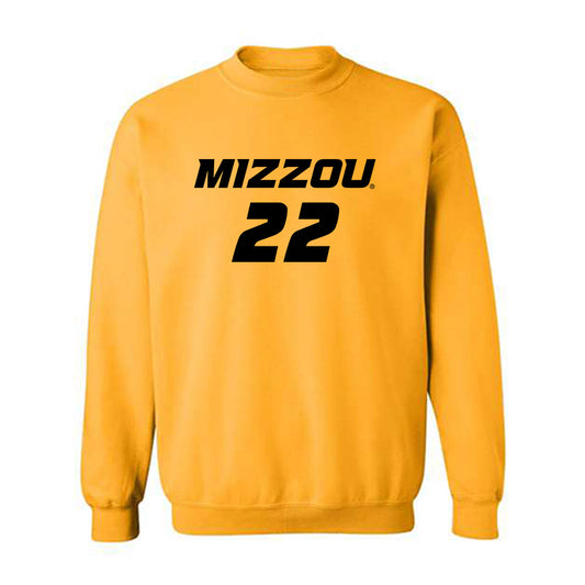 Missouri - NCAA Women's Soccer : Kylee Simmons - Gold Replica Shersey Sweatshirt