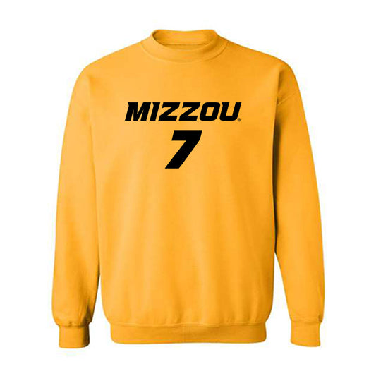 Missouri - NCAA Women's Soccer : Bella Carrillo - Gold Replica Shersey Sweatshirt
