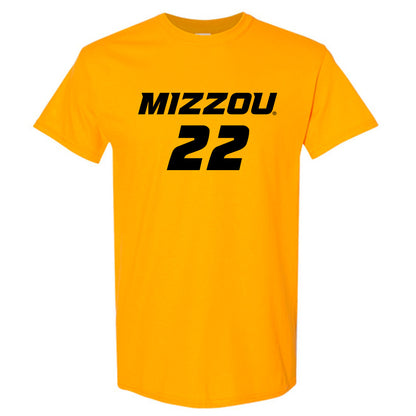 Missouri - NCAA Women's Soccer : Kylee Simmons - Gold Replica Shersey Short Sleeve T-Shirt