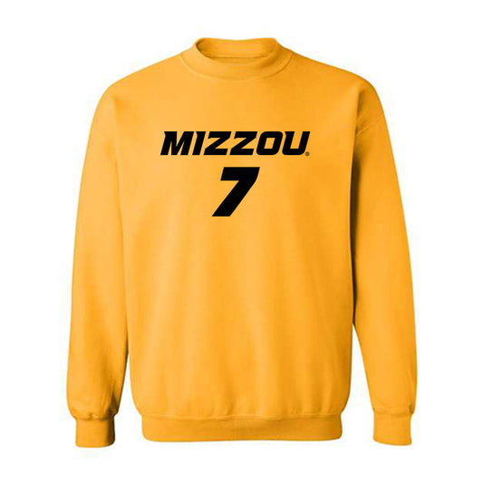 Missouri - NCAA Women's Soccer : Isabella Carrillo - Gold Replica Shersey Sweatshirt