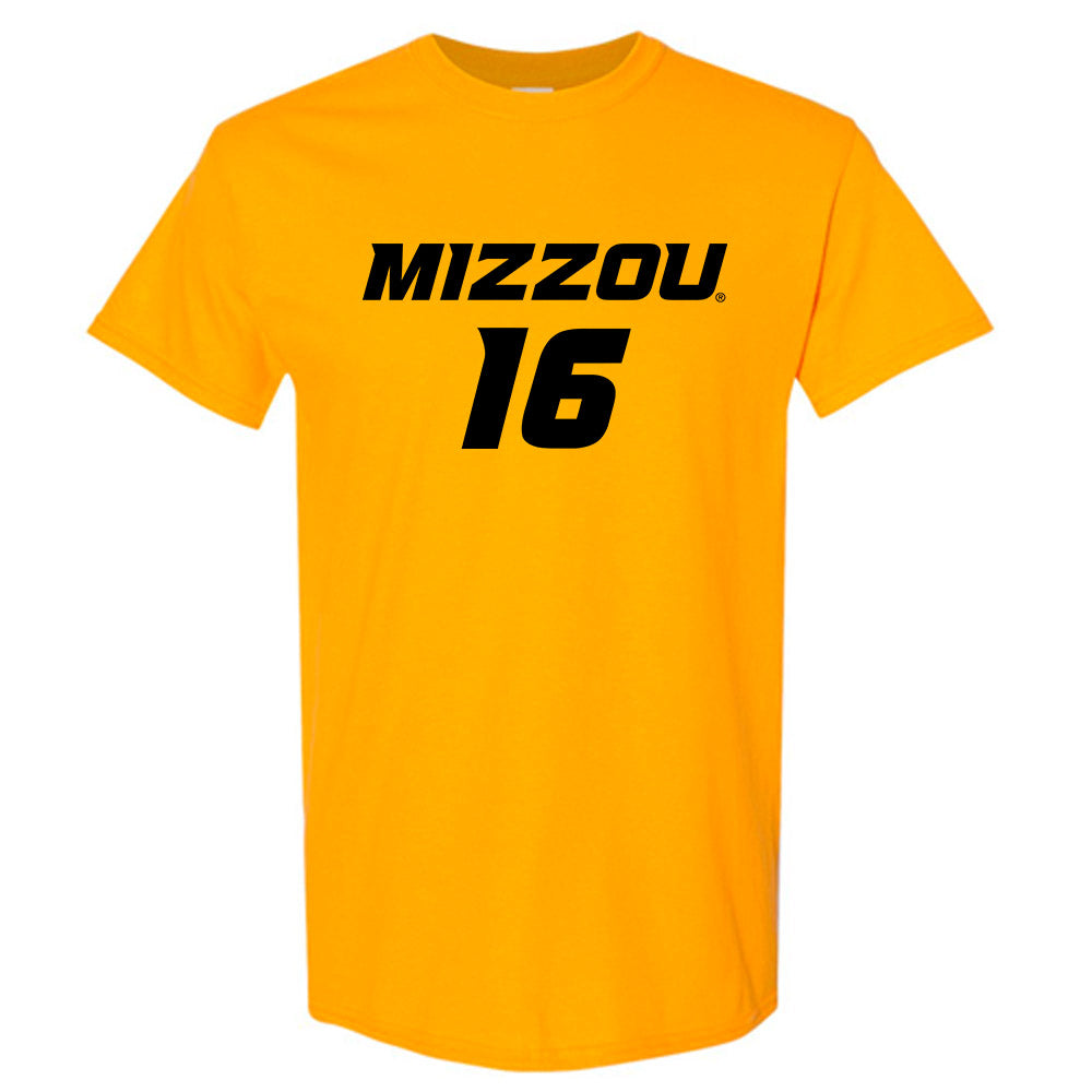 Missouri - NCAA Women's Soccer : Jessica Larson - Gold Replica Shersey Short Sleeve T-Shirt