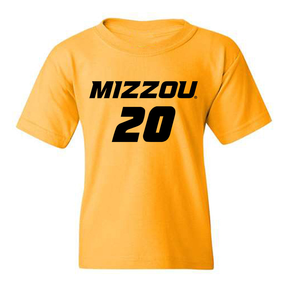 Missouri - NCAA Women's Soccer : Jenna Bartels - Gold Replica Shersey Youth T-Shirt