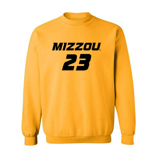 Missouri - NCAA Women's Soccer : Elena Zuchowski - Gold Replica Shersey Sweatshirt