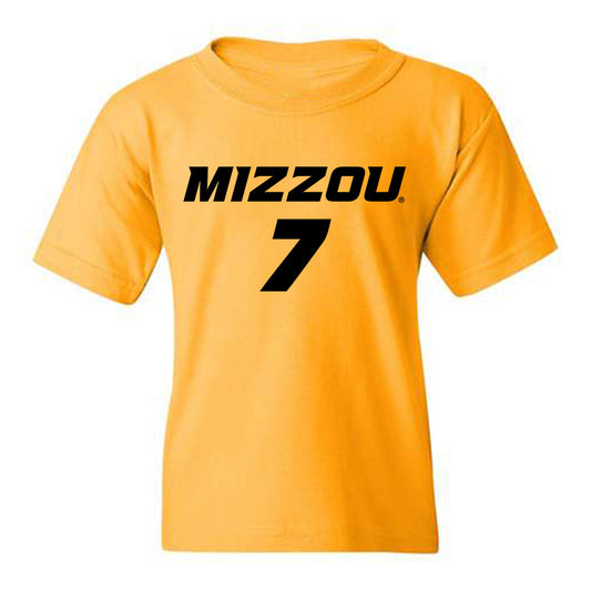 Missouri - NCAA Women's Soccer : Bella Carrillo - Gold Replica Shersey Youth T-Shirt