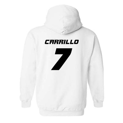 Missouri - NCAA Women's Soccer : Isabella Carrillo - White Replica Hooded Sweatshirt