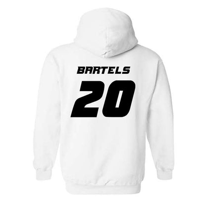 Missouri - NCAA Women's Soccer : Jenna Bartels - White Replica Hooded Sweatshirt