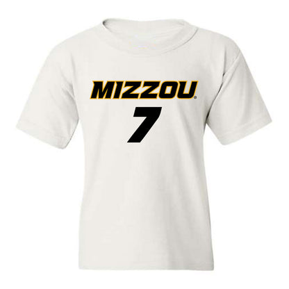 Missouri - NCAA Women's Soccer : Bella Carrillo - White Replica Youth T-Shirt