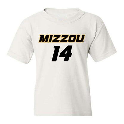 Missouri - NCAA Women's Soccer : Morgan Schaefer - White Replica Youth T-Shirt