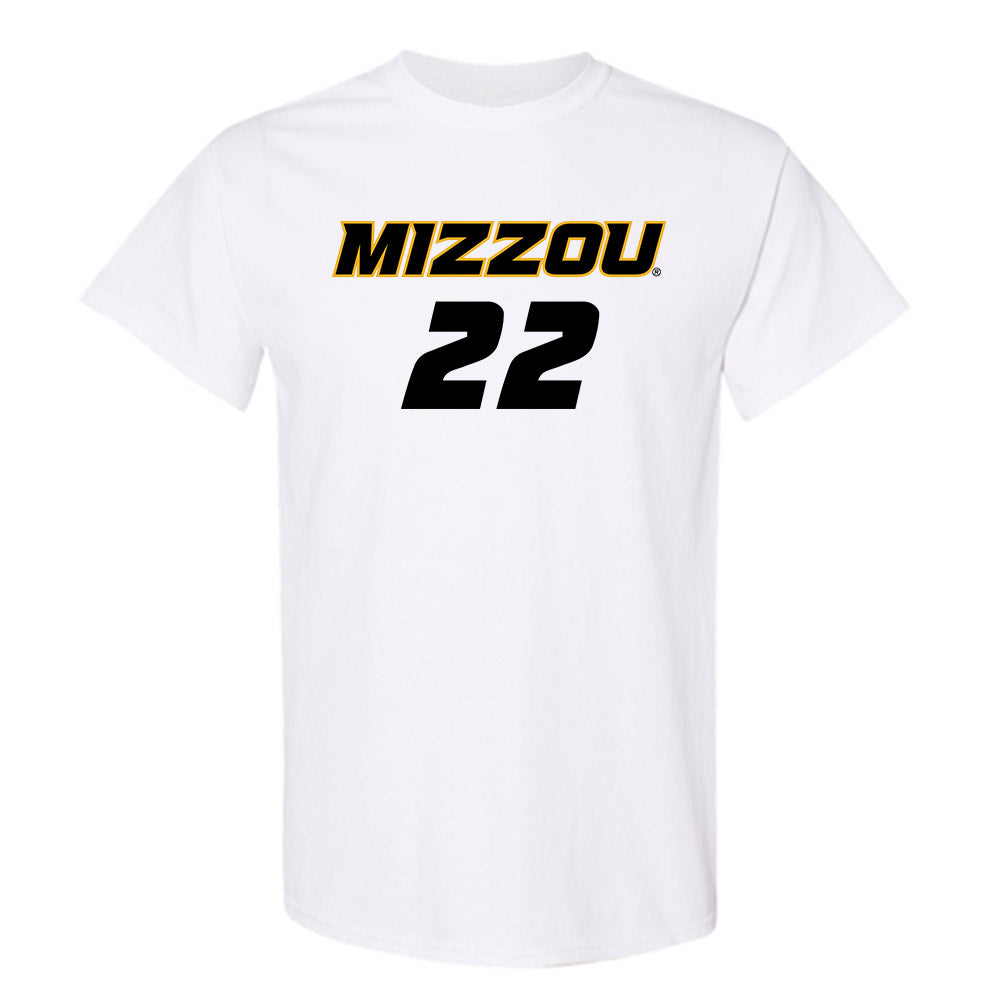 Missouri - NCAA Women's Soccer : Kylee Simmons - White Replica Short Sleeve T-Shirt