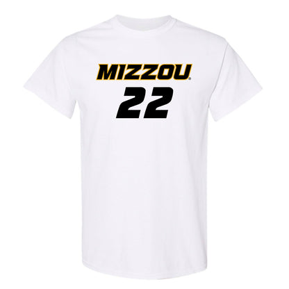 Missouri - NCAA Women's Soccer : Kylee Simmons - White Replica Short Sleeve T-Shirt