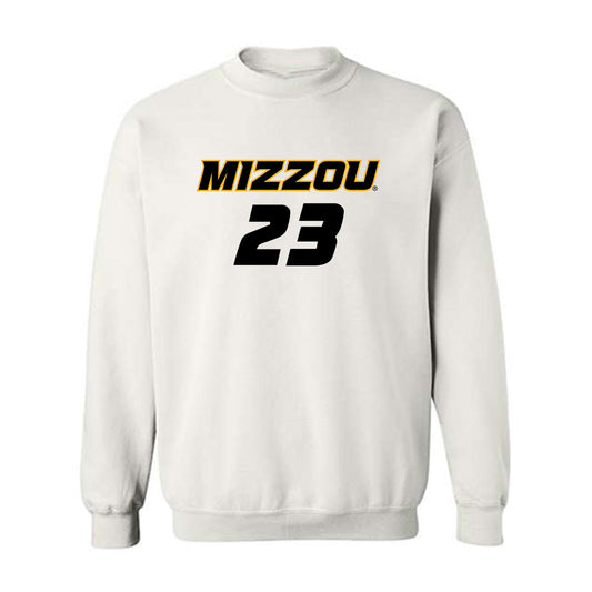 Missouri - NCAA Women's Soccer : Elena Zuchowski - White Replica Sweatshirt