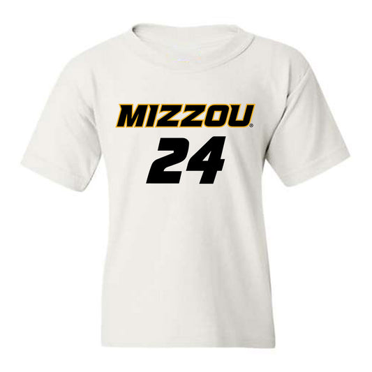 Missouri - NCAA Women's Soccer : Scarlett Thomas - White Replica Youth T-Shirt