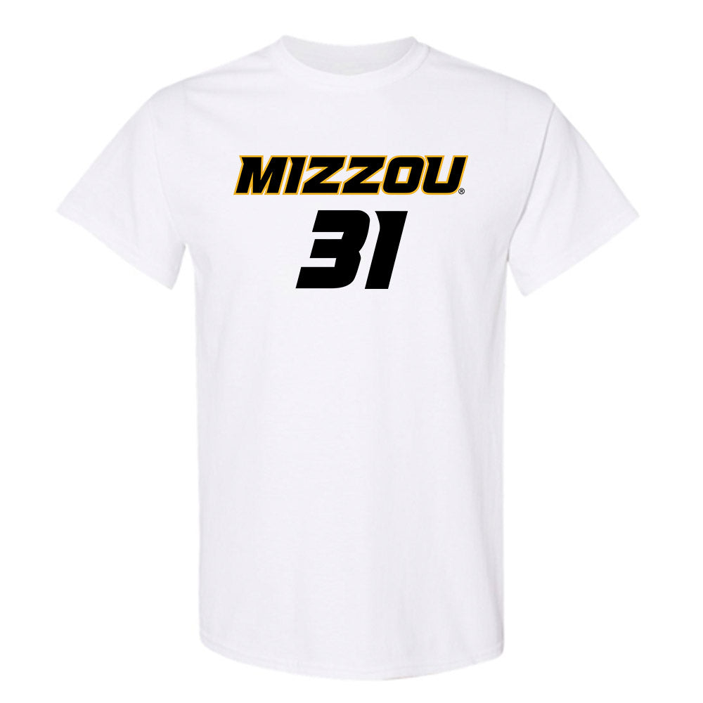 Missouri - NCAA Women's Soccer : Mia Collins - White Replica Short Sleeve T-Shirt