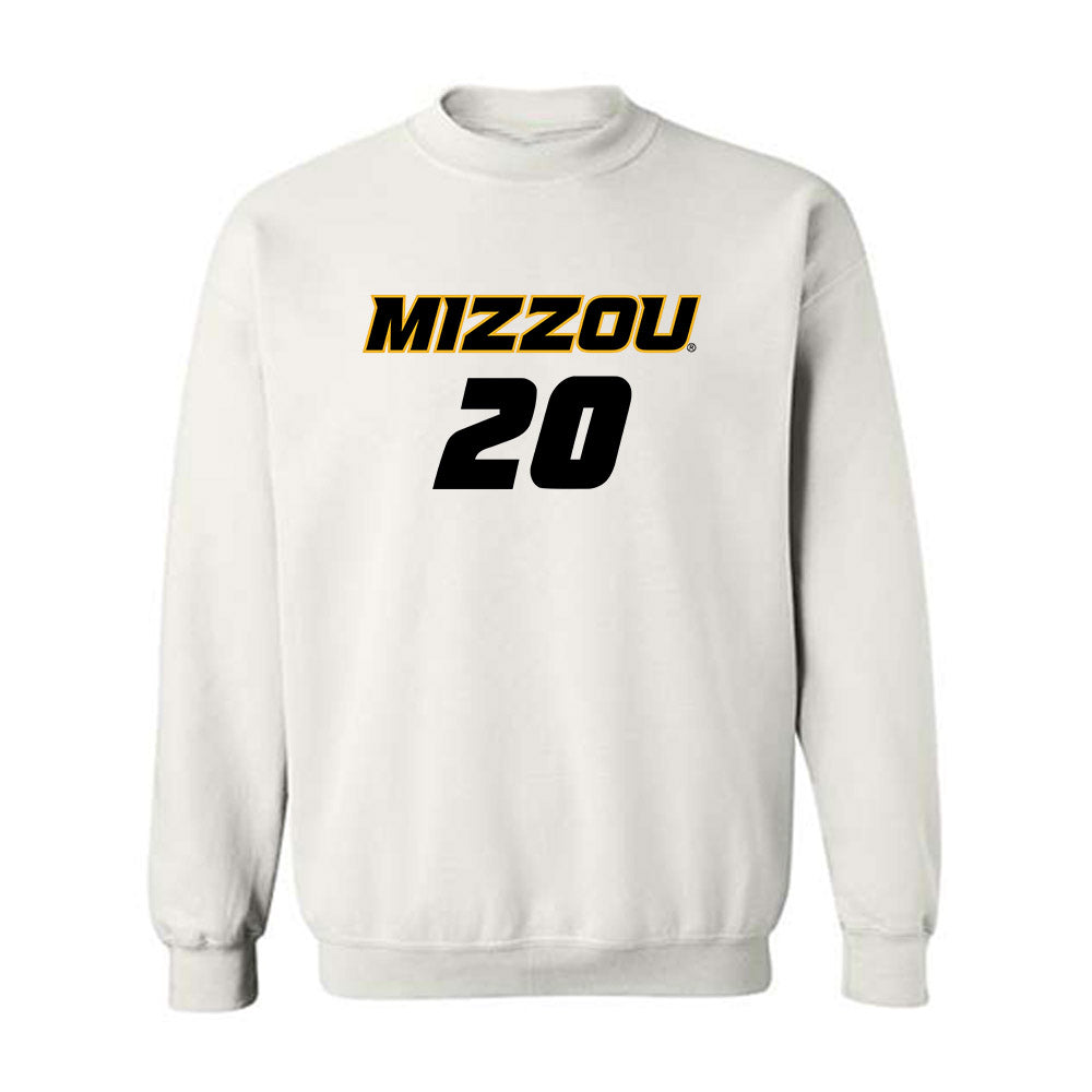 Missouri - NCAA Women's Soccer : Jenna Bartels - White Replica Sweatshirt