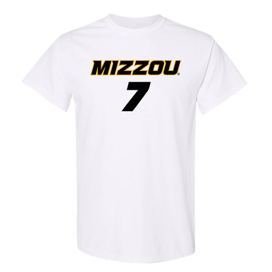 Missouri - NCAA Women's Soccer : Bella Carrillo - White Replica Short Sleeve T-Shirt