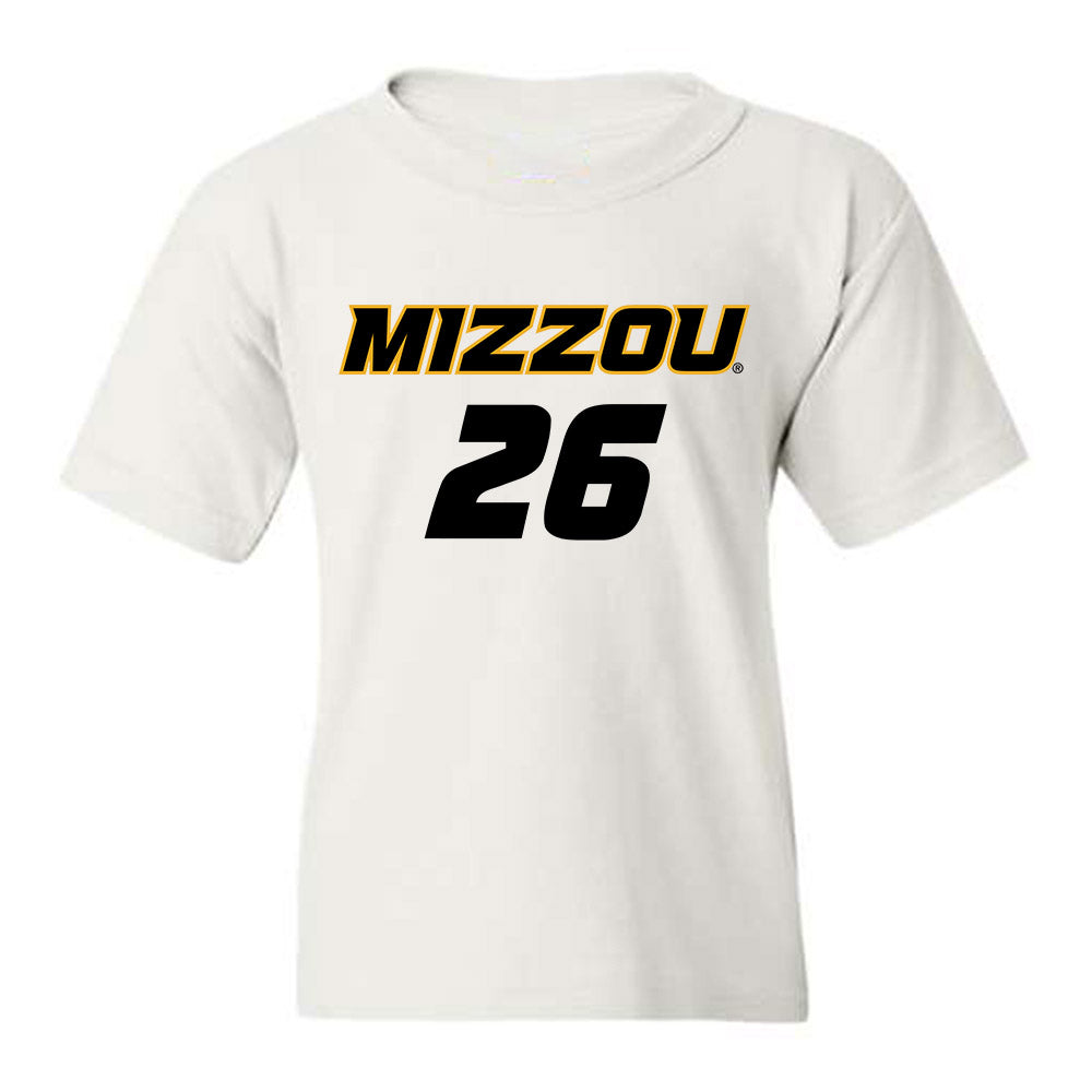 Missouri - NCAA Women's Soccer : Keegan Good - White Replica Youth T-Shirt