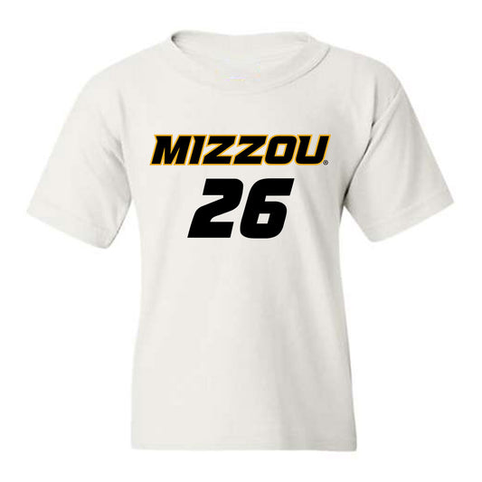 Missouri - NCAA Women's Soccer : Keegan Good - White Replica Youth T-Shirt