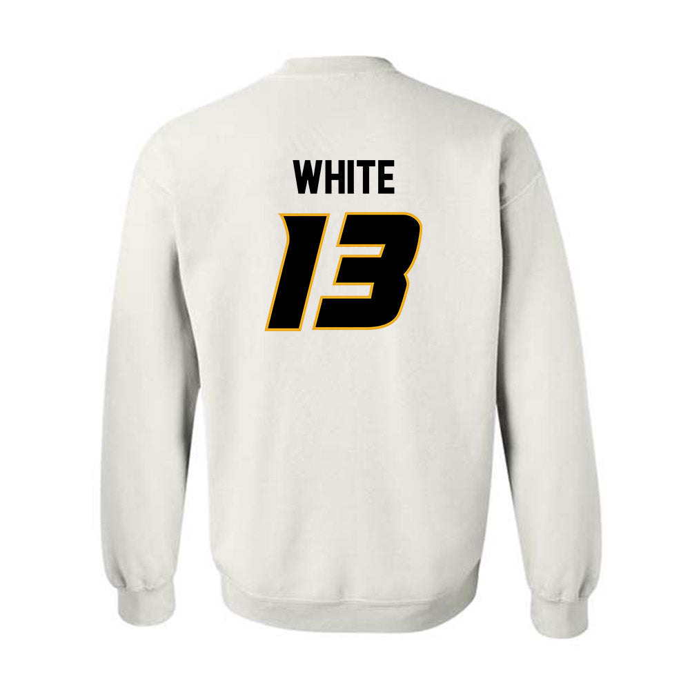 Missouri - NCAA Women's Volleyball : Sarah White - White Replica Sweatshirt