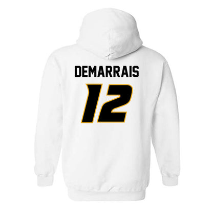 Missouri - NCAA Women's Volleyball : Janet DeMarrais - White Replica Hooded Sweatshirt