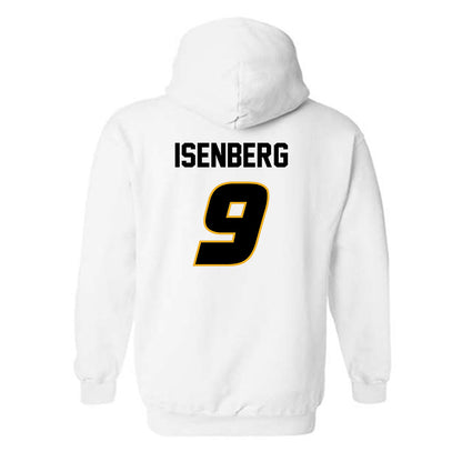 Missouri - NCAA Women's Volleyball : Morgan Isenberg - White Replica Hooded Sweatshirt